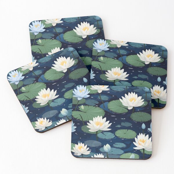 Item preview, Water Lily at Night designed and sold by setofeights.