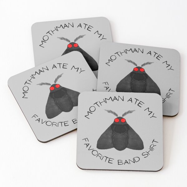 Item preview, Mothman ate my favorite band shirt designed and sold by Budibabe.