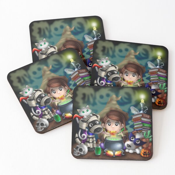 Item preview, The little witch preparing potions designed and sold by noazdraws.