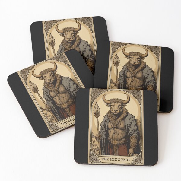 Item preview, Minotaur Tarot Card Vintage Artwork designed and sold by Digitalio.