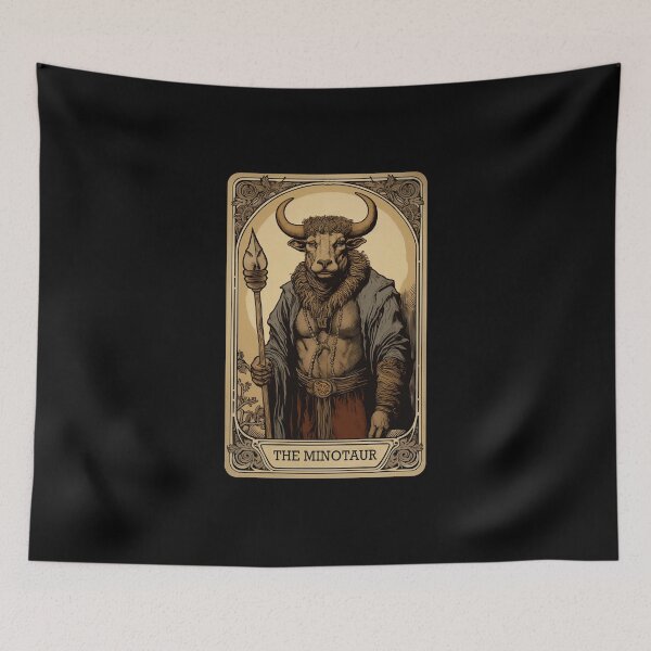 Item preview, Minotaur Tarot Card Vintage Artwork designed and sold by Digitalio.