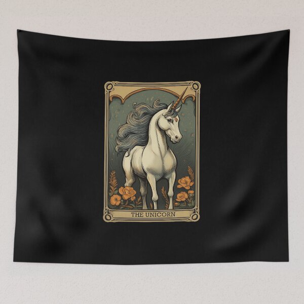 Item preview, Unicorn Tarot Card Vintage Artwork designed and sold by Digitalio.