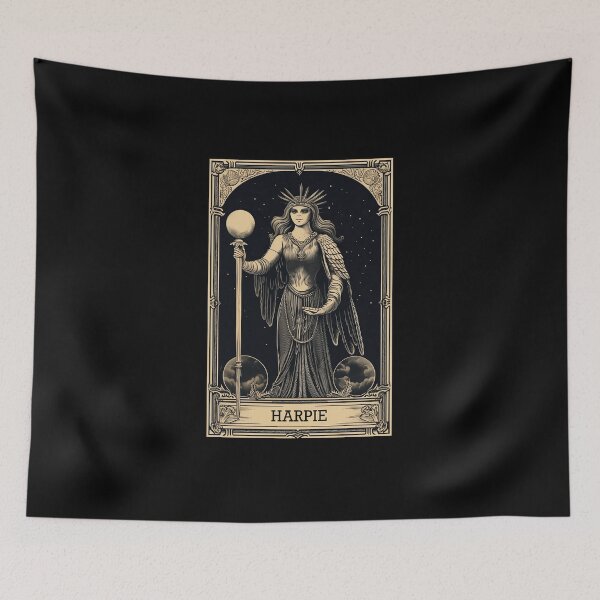 Item preview, Harpie Tarot Card Vintage Artwork designed and sold by Digitalio.