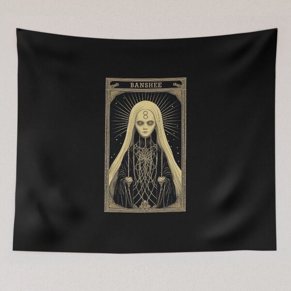 Item preview, Banshee Tarot Card Vintage Artwork designed and sold by Digitalio.