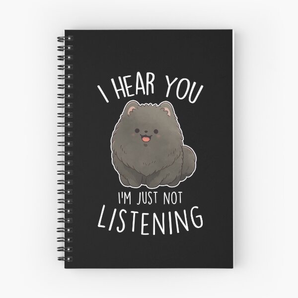 Item preview, Black Pomeranian Dog Not Listening designed and sold by Clara Hollins.