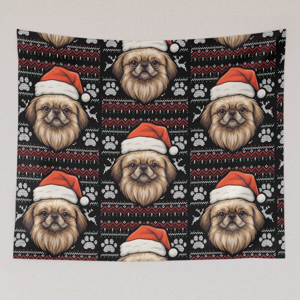 Item preview, Pekingese Ugly Sweater Christmas designed and sold by rafaeltto.