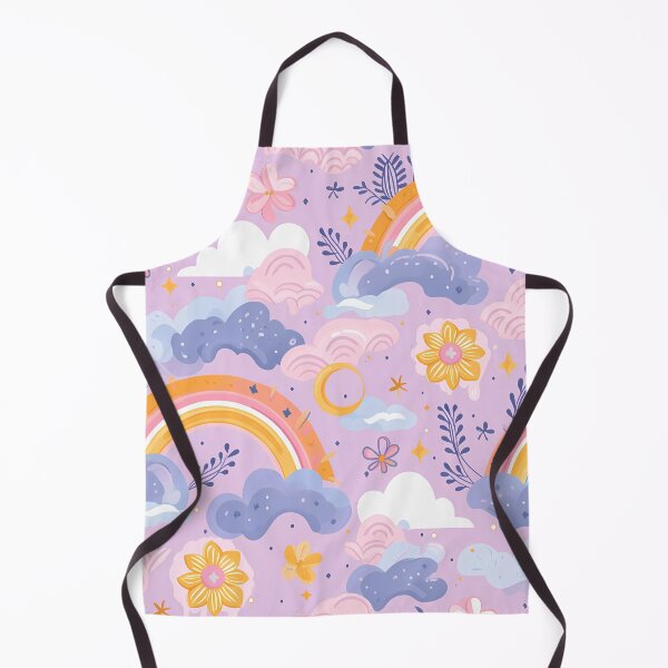 Item preview, Seamless Rainbow Cloud Flower Star Pattern designed and sold by Carmillai.