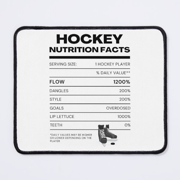 Item preview, Hockey Nutrition Facts designed and sold by LucyGooseyLife.