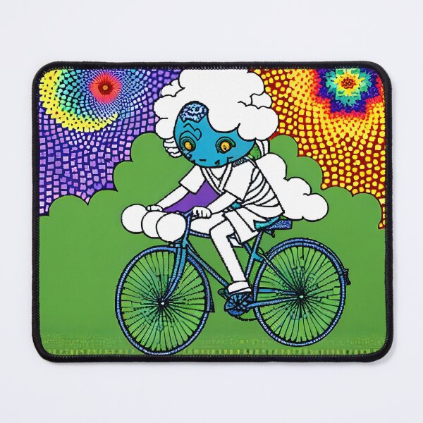 Item preview, Cartoonized LSD Blotter: Bicycle Day Extravaganza designed and sold by Mr.Psychedelia.
