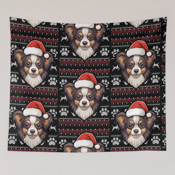 Item preview, Papillon Ugly Sweater Christmas designed and sold by rafaeltto.