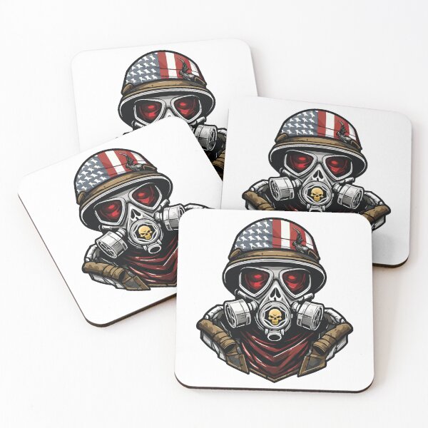 Item preview, Patriot with Skull Gas Mask designed and sold by 223 Digital Art.