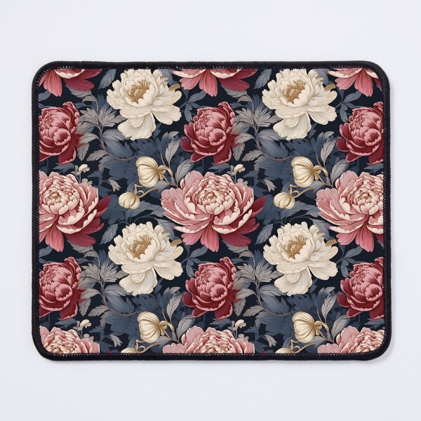 Item preview, Florals Pinks-white and dark blues designed and sold by Milqueya (Kayla) Vargas.