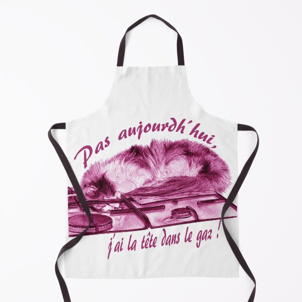Item preview, Tricolor cat, head in the gas - pink colorized version, text in French designed and sold by SylvieG18.