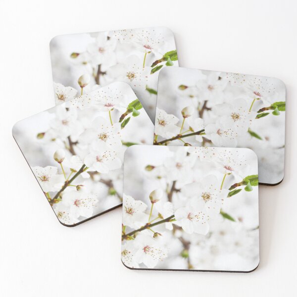 Item preview, Cherry blossom white flowers spring aesthetic designed and sold by by-jwp.