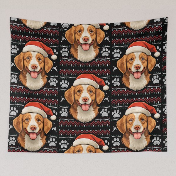 Item preview, Nova Scotia Duck Tolling Retriever Toller Ugly Sweater Christmas designed and sold by rafaeltto.