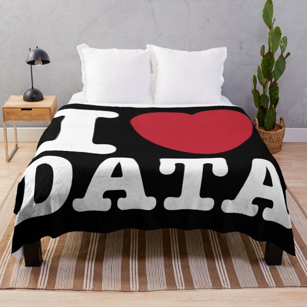 I Heart Data Throw Blanket