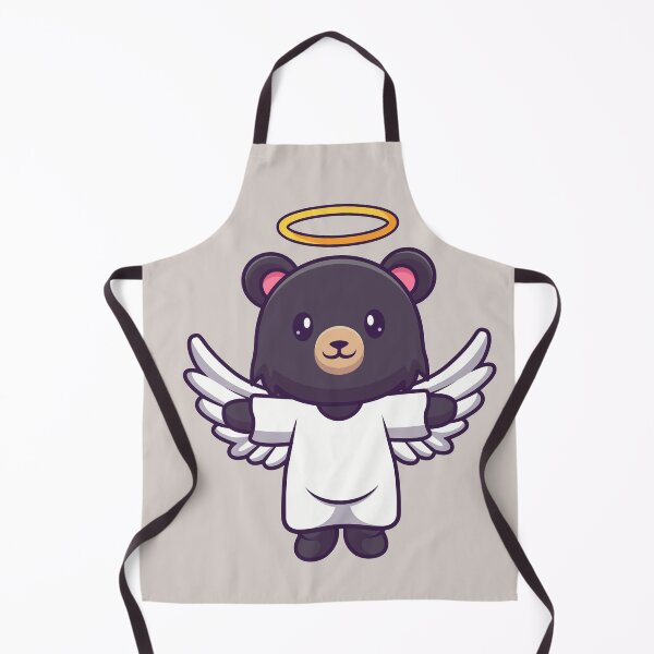 Item preview, Heavenly Soar: Cute American Black Bear Becomes an Angel in Cartoon Vector Icon designed and sold by hjian8219.