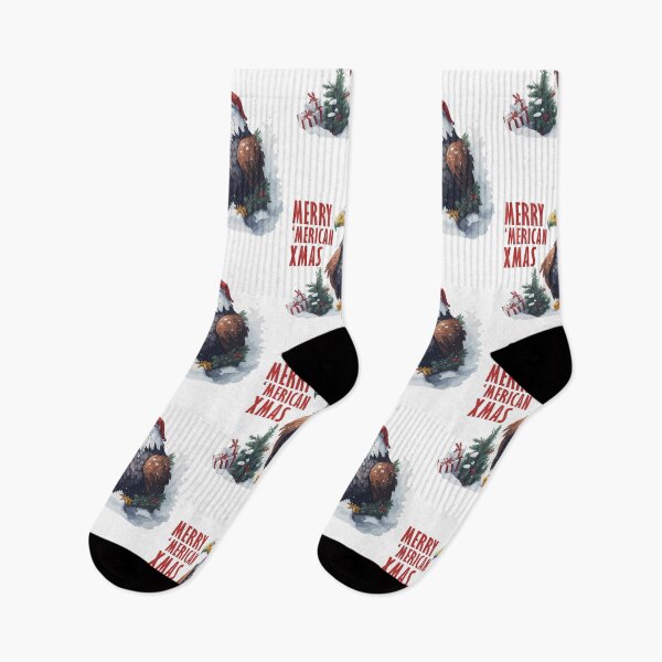 Item preview, Merry 'Merican Xmas - Santa American Bald Eagle Christmas designed and sold by wingstar.