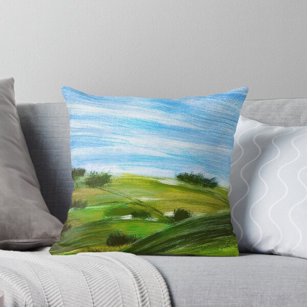 Item preview, Blue Sky & Green Rolling Hills  designed and sold by Leanne Morin.