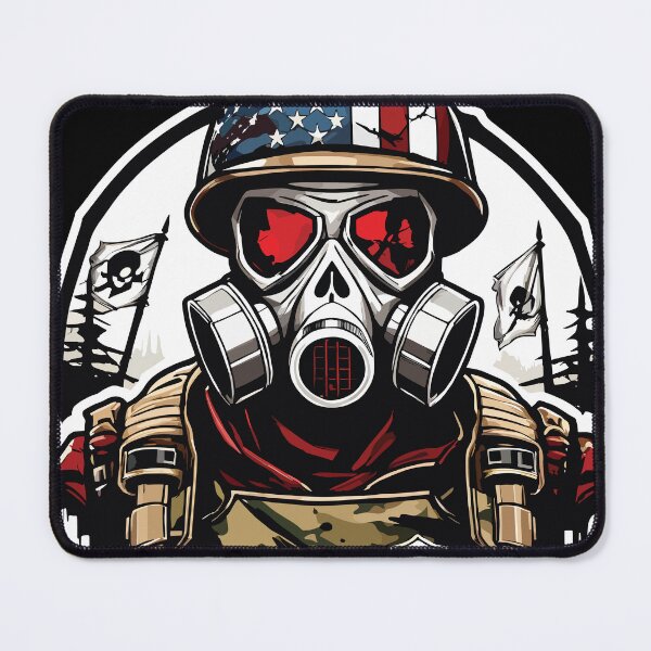 Item preview, American Patriot with Gas Mask designed and sold by 223 Digital Art.