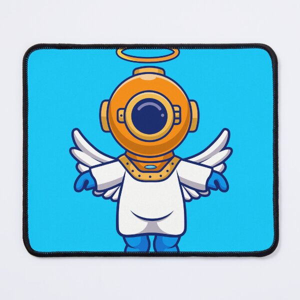 Item preview, Diving into Heaven: Cute Diver Becomes an Angel in Cartoon Vector Icon designed and sold by hjian8219.