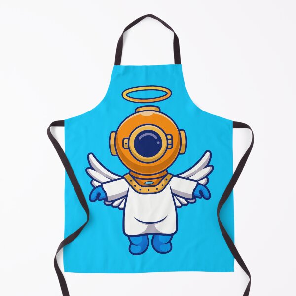 Item preview, Diving into Heaven: Cute Diver Becomes an Angel in Cartoon Vector Icon designed and sold by hjian8219.