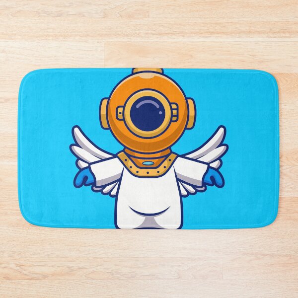 Item preview, Diving into Heaven: Cute Diver Becomes an Angel in Cartoon Vector Icon designed and sold by hjian8219.