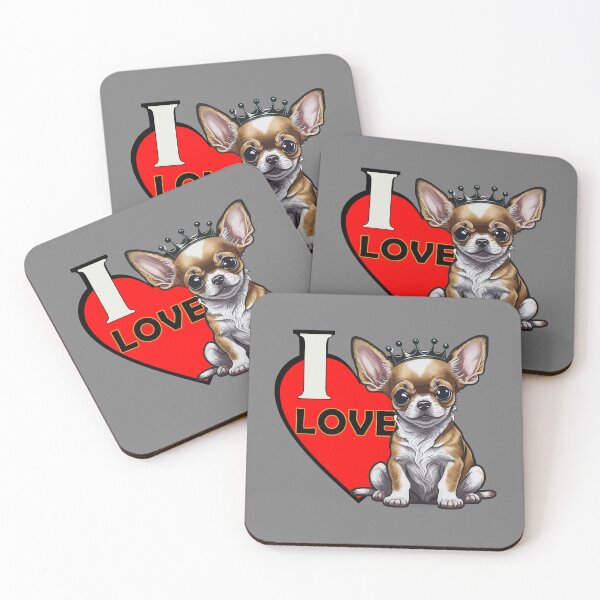 Item preview, I love Chihuahua addict sitter design designed and sold by PETS ABC.