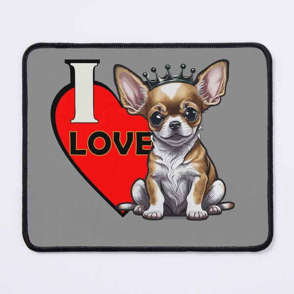 Item preview, I love Chihuahua addict sitter design designed and sold by PETS ABC.
