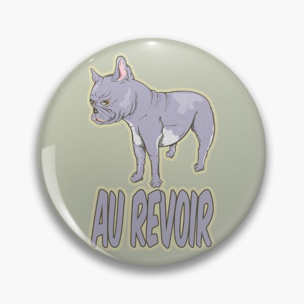 Item preview, French Bulldog AU REVOIR designed and sold by piedaydesigns.