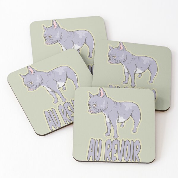 Item preview, French Bulldog AU REVOIR designed and sold by piedaydesigns.