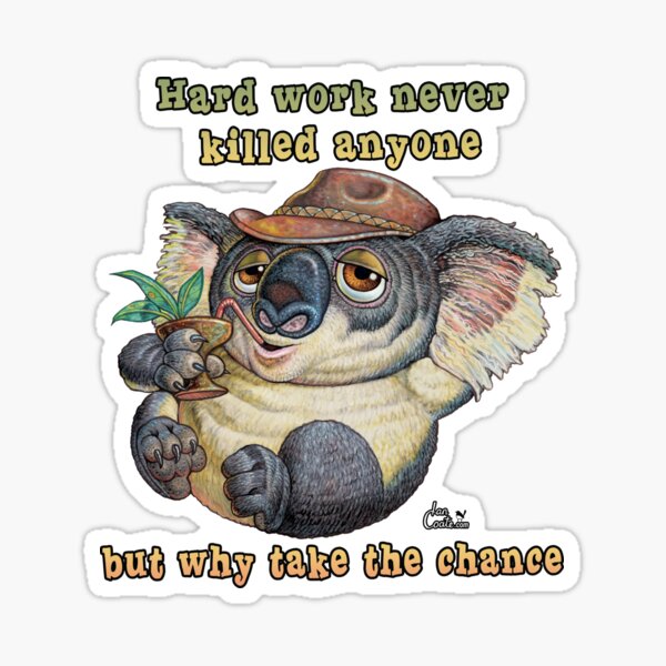 Koala - taking it easy Sticker