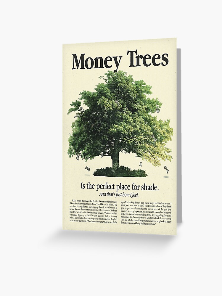 Kendrick Lamar Money Trees Poster&quot; Greeting Card for Sale by 