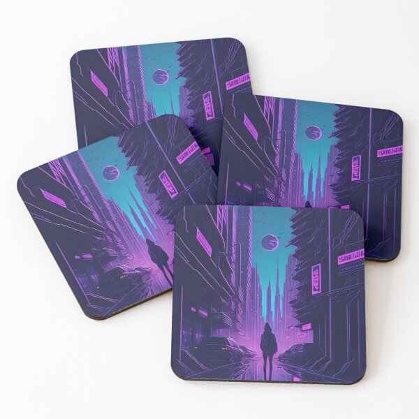 Item preview, Vaporwave City in Purple designed and sold by avis-aesthetic.