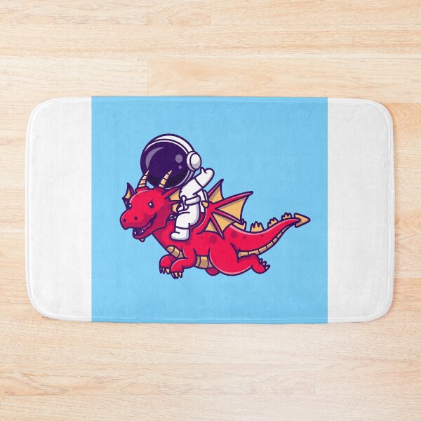 Item preview, Cosmic Companion: Astronaut Riding a Dragon in Cartoon Vector Icon designed and sold by hjian8219.