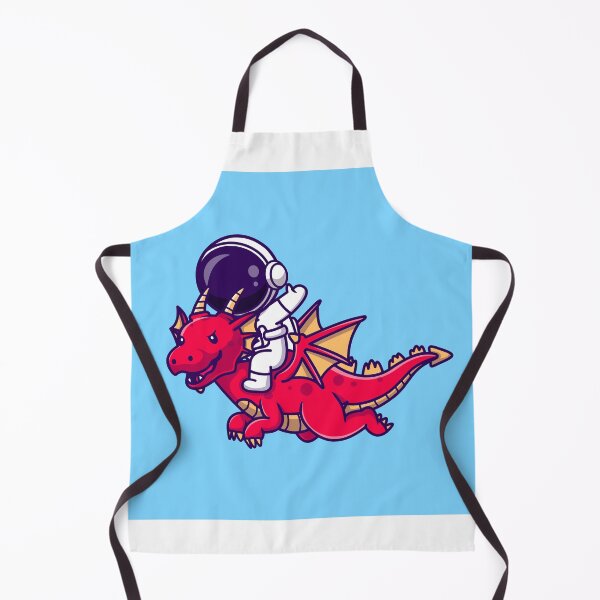 Item preview, Cosmic Companion: Astronaut Riding a Dragon in Cartoon Vector Icon designed and sold by hjian8219.