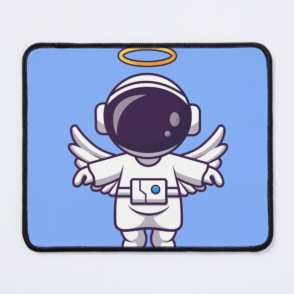 Item preview, Heavenly Soar: Cute Astronaut Becomes an Angel in Cartoon Vector Icon designed and sold by hjian8219.