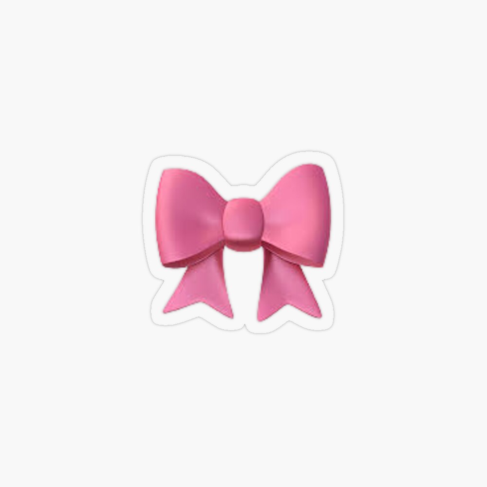 Bow emoji  Sticker for Sale by designsbyzw | Redbubble