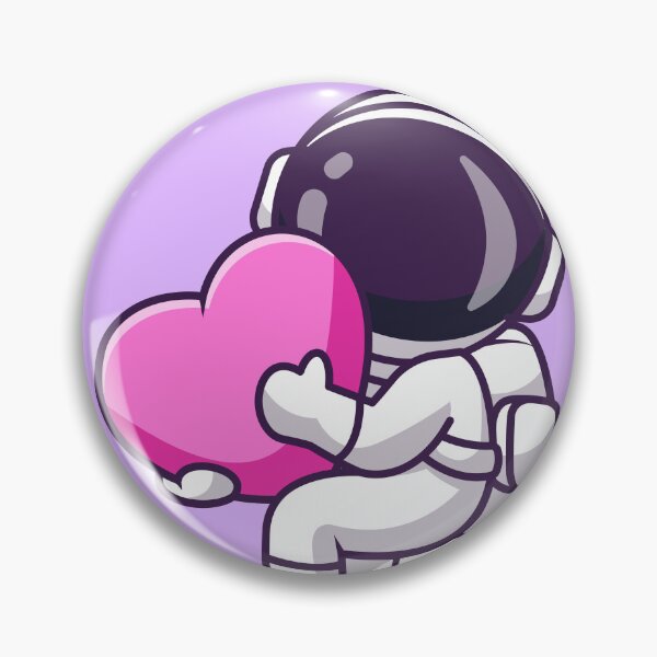 Item preview, Love Beyond the Stars: Cute Astronaut with a Heart in Cartoon Vector Icon designed and sold by hjian8219.