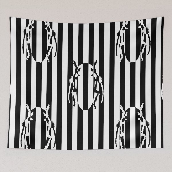 Item preview, halloween black white stripes beetle  designed and sold by Gossip Rag.
