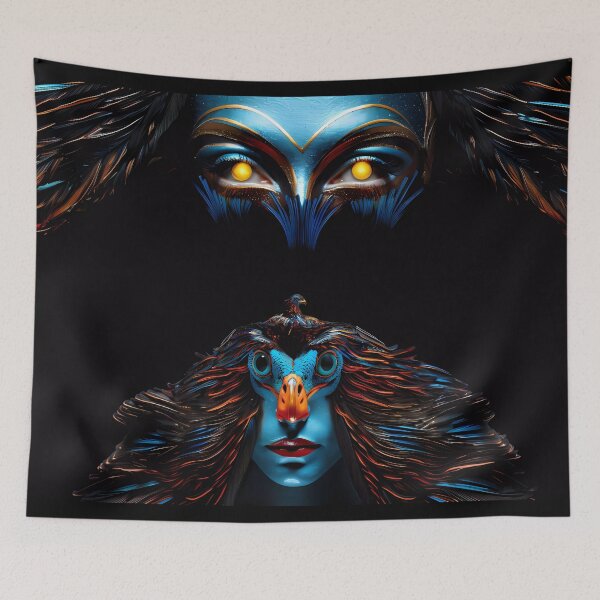 Item preview, “The grace of feathers and femininity” designed and sold by Art-Vortex-fr.