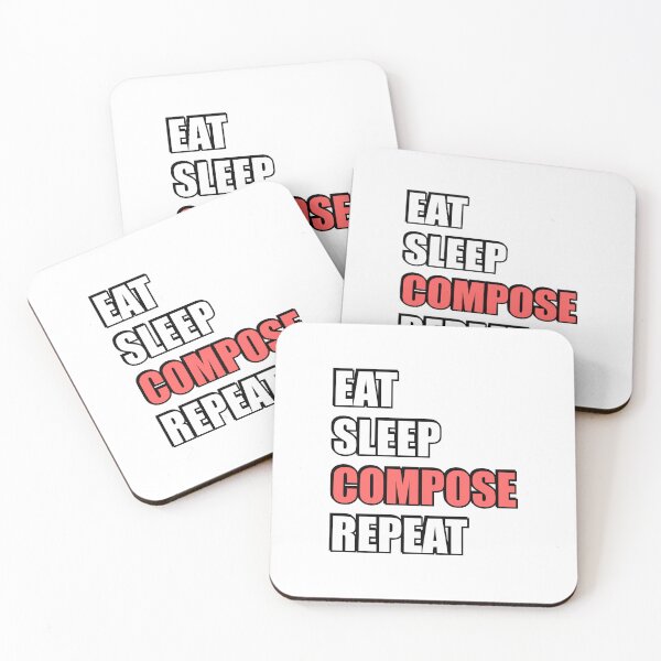 Item preview, Eat Sleep Compose Repeat -  Funny Composer Humor designed and sold by Inspirationmotivation.