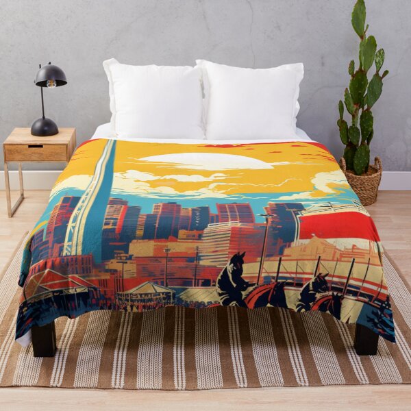 Item preview, A Pop Art Travel Print of Calgary - Canada  designed and sold by StudioRedKoala.