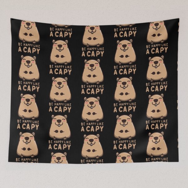 Item preview, Be Happy Like A Capy designed and sold by SubtleSplit.