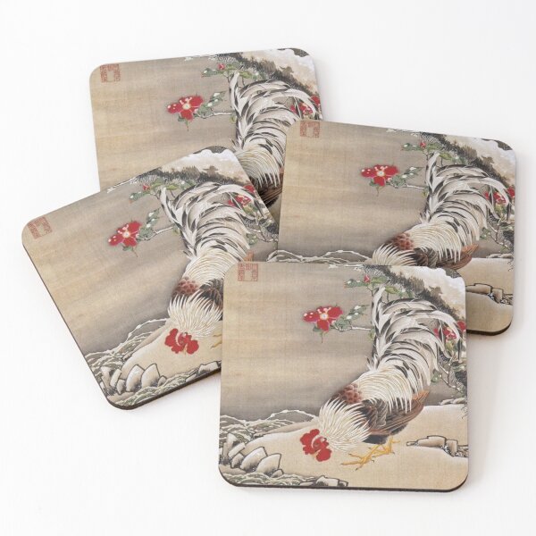 Item preview, Snowy Rooster Serenade  designed and sold by EarthSevenSeas.