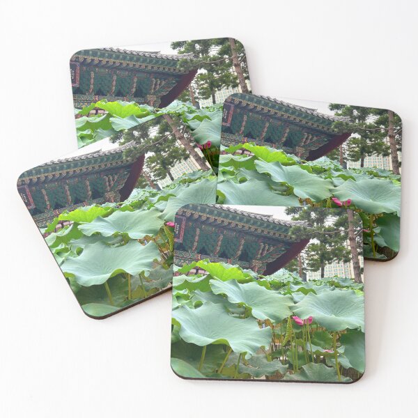 Item preview, Lotus Plants at Jogyesa Temple - South Korea Photographs designed and sold by YemmyZImages.