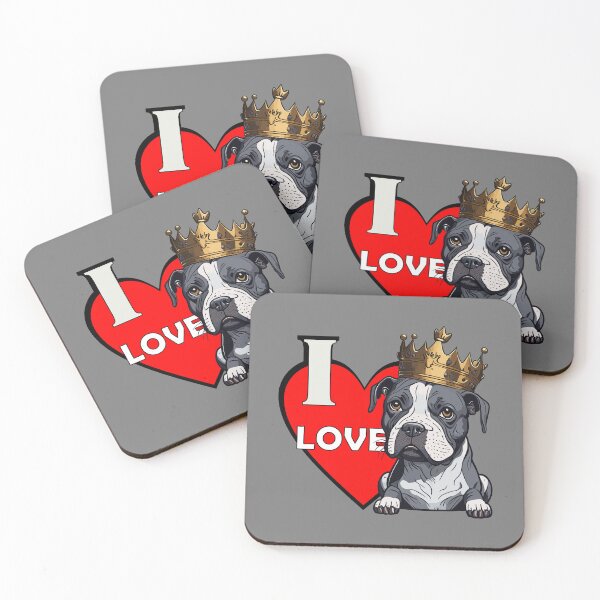 Item preview, I LOVE PITBULL addict sitter design designed and sold by PETS ABC.