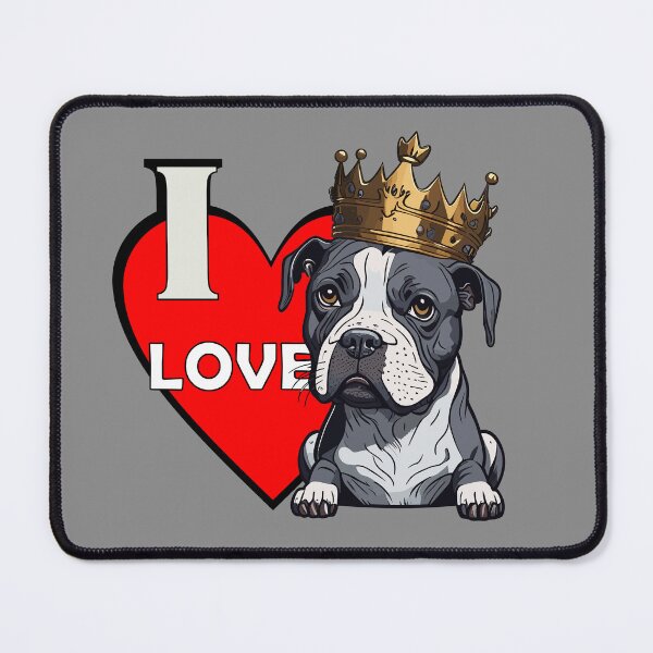 Item preview, I LOVE PITBULL addict sitter design designed and sold by PETS ABC.