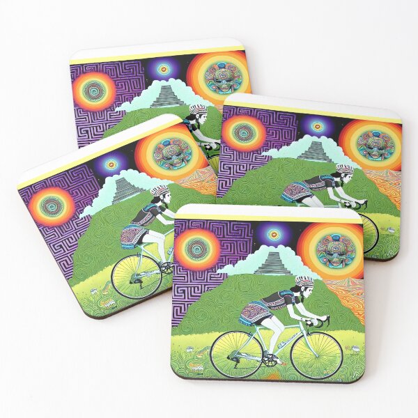 Item preview, Trippy Mayan LSD Bicicle Blotter Art designed and sold by Mr.Psychedelia.