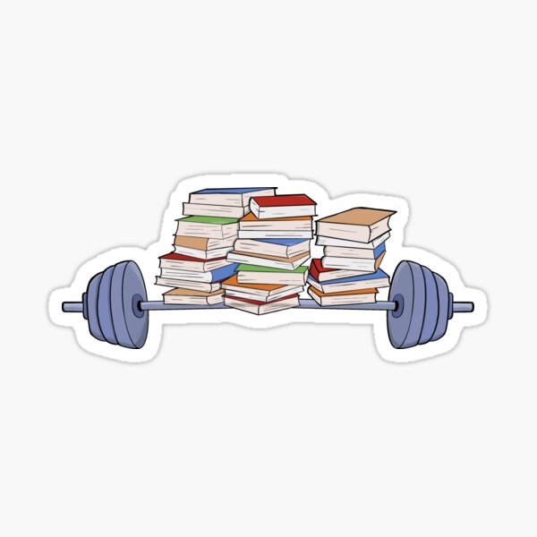 Item preview, Lifting weights and books designed and sold by shopdiego.